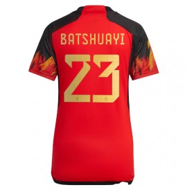 Damen Fußballbekleidung Belgien Michy Batshuayi #23 Heimtrikot WM 2022 Kurzarm